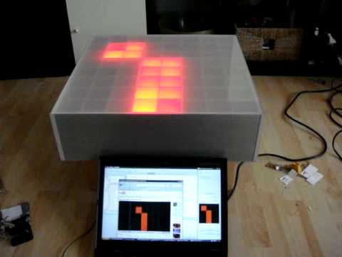 "64px rgb led table" used as PC SCREEN!!!!