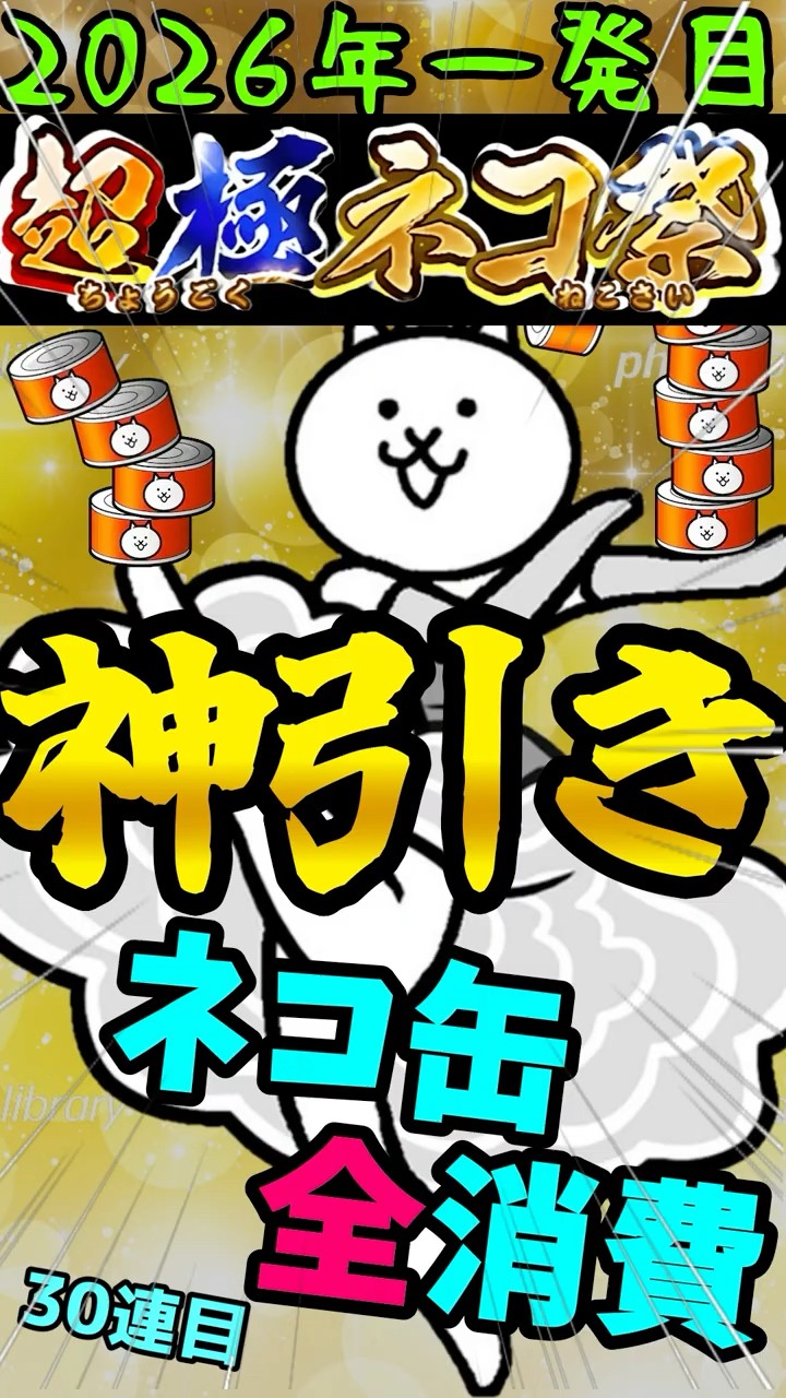 First gacha of 2026!! All the cat can rare tickets! 30th pull