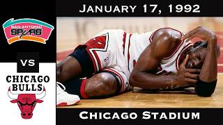 Full Game: Gritty Stadium War | Spurs vs Bulls (January 17, 1992)