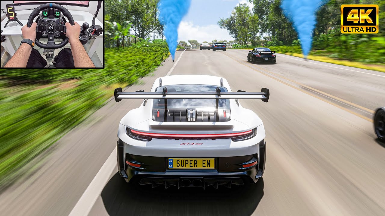 Porsche 911 GT3 VS Track Toys - Forza Horizon 5 | Logitech G923 Steering Wheel