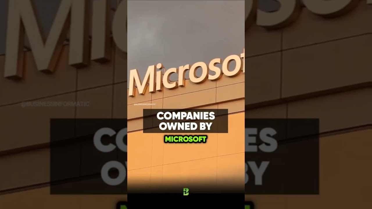 Companies Owned by MICROSOFT shorts YouTube