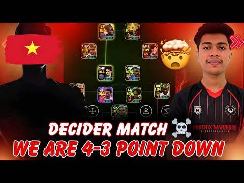 International Club Match Decider Match 🆚 World Rank 800+ || 3-4 Point Down Time😞