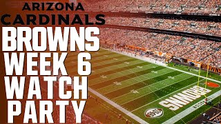 CARDINALS vs. BROWNS WEEK 6 LIVE WATCH PARTY !!