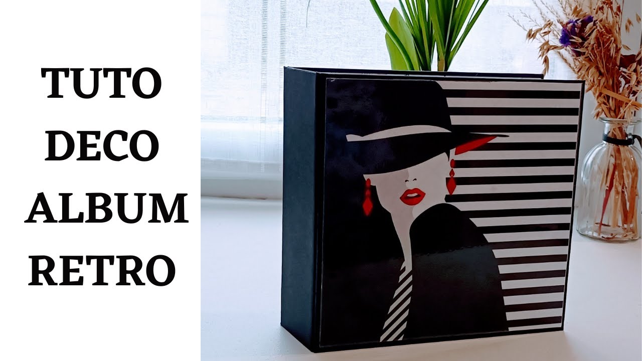 Tuto album rétro dans sa boîte de parfum #scrapbook #scrapbooking #tutorielscrap