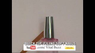 Quick Tip: Filing Soft Nails