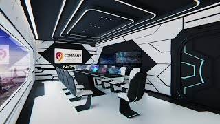 Sci-Fi Conference Room Walk through
