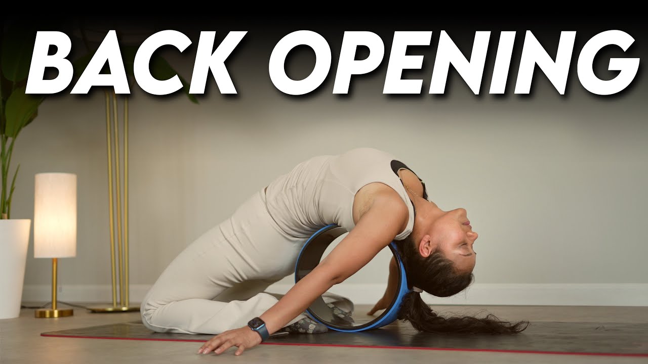 Deep Back Opening Yoga |Yoga With Wheel - Relieve Pain, Improve Posture
