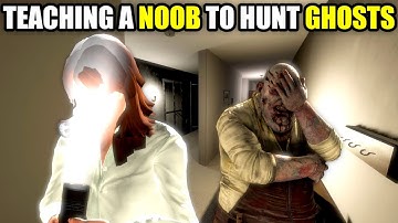 We taught a NOOB how to play Phasmophobia...