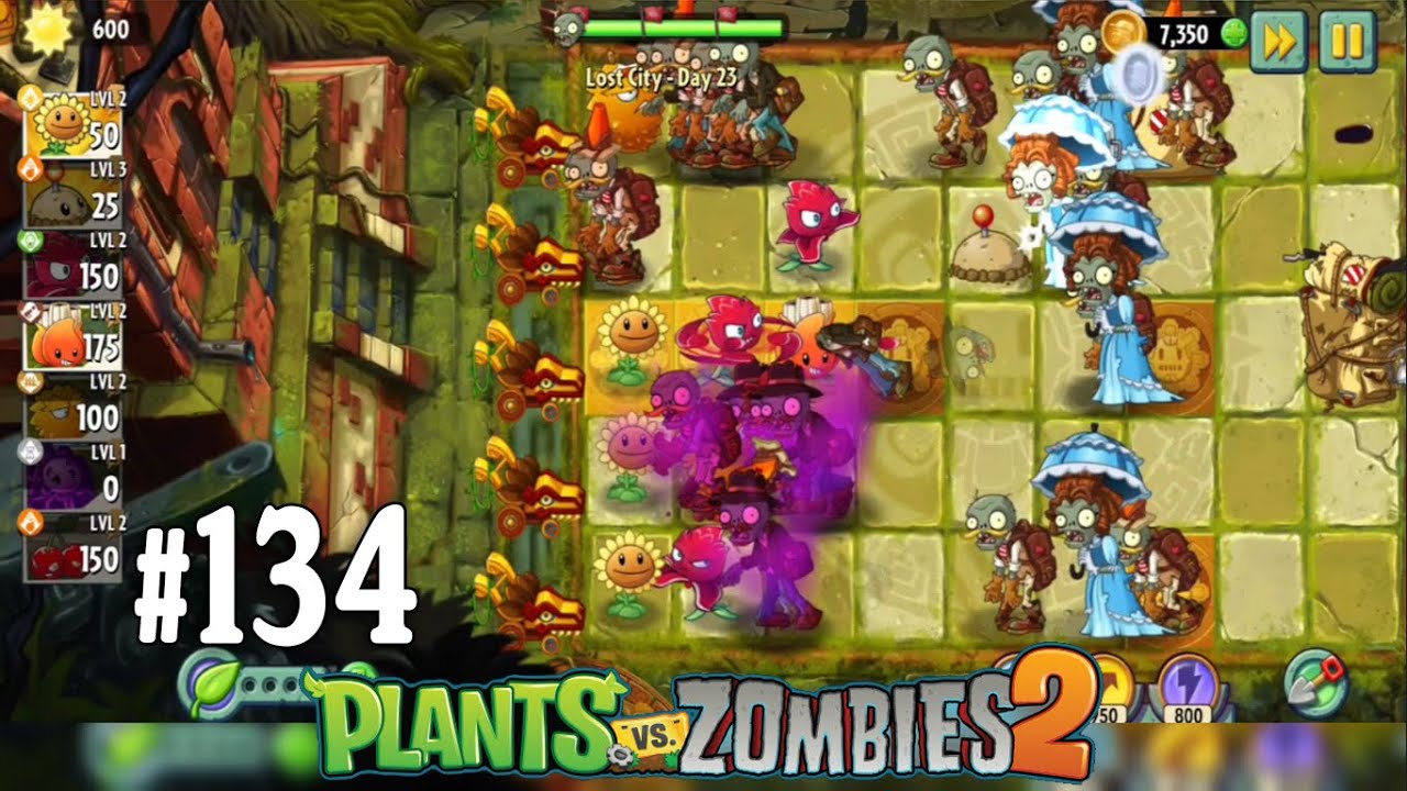Plants vs Zombies 2 || Lost City || Day 23 || PvZ2 Gameplay || Infinity ...