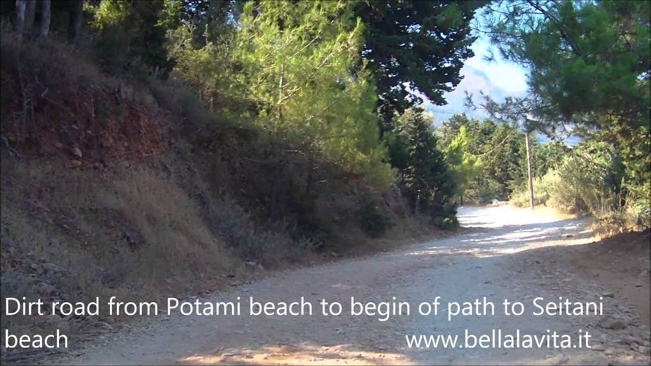 Samos 2013, piece of dirt road from Potami Beach and the begin of the path to Seitani beach