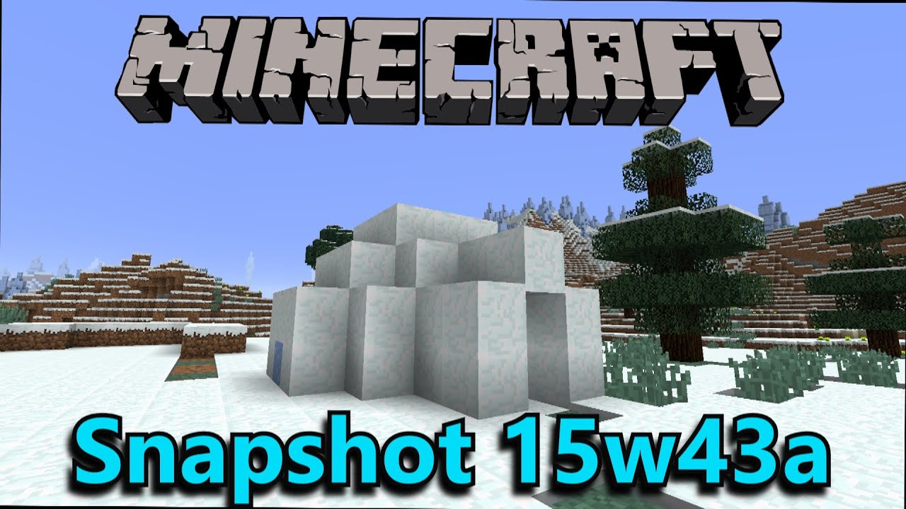 Minecraft 1.9 Snapshot 15w43a- Igloos, Strongholds, Loot Tables!