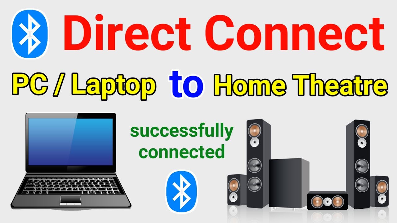 Computer me home theatre kaise connect kare Connect home theatre in