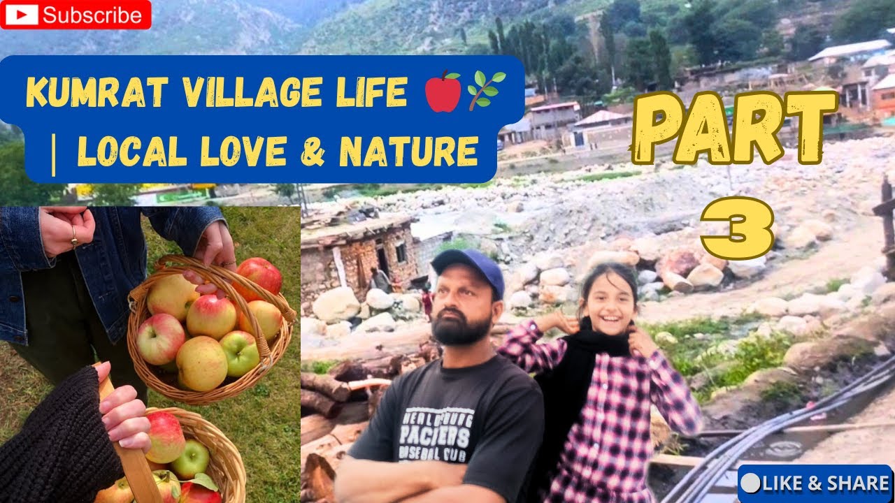 Thal Bazar Kumrat | Local Village Tour, Apple Trees & Gifts for Kids 🌿🍎