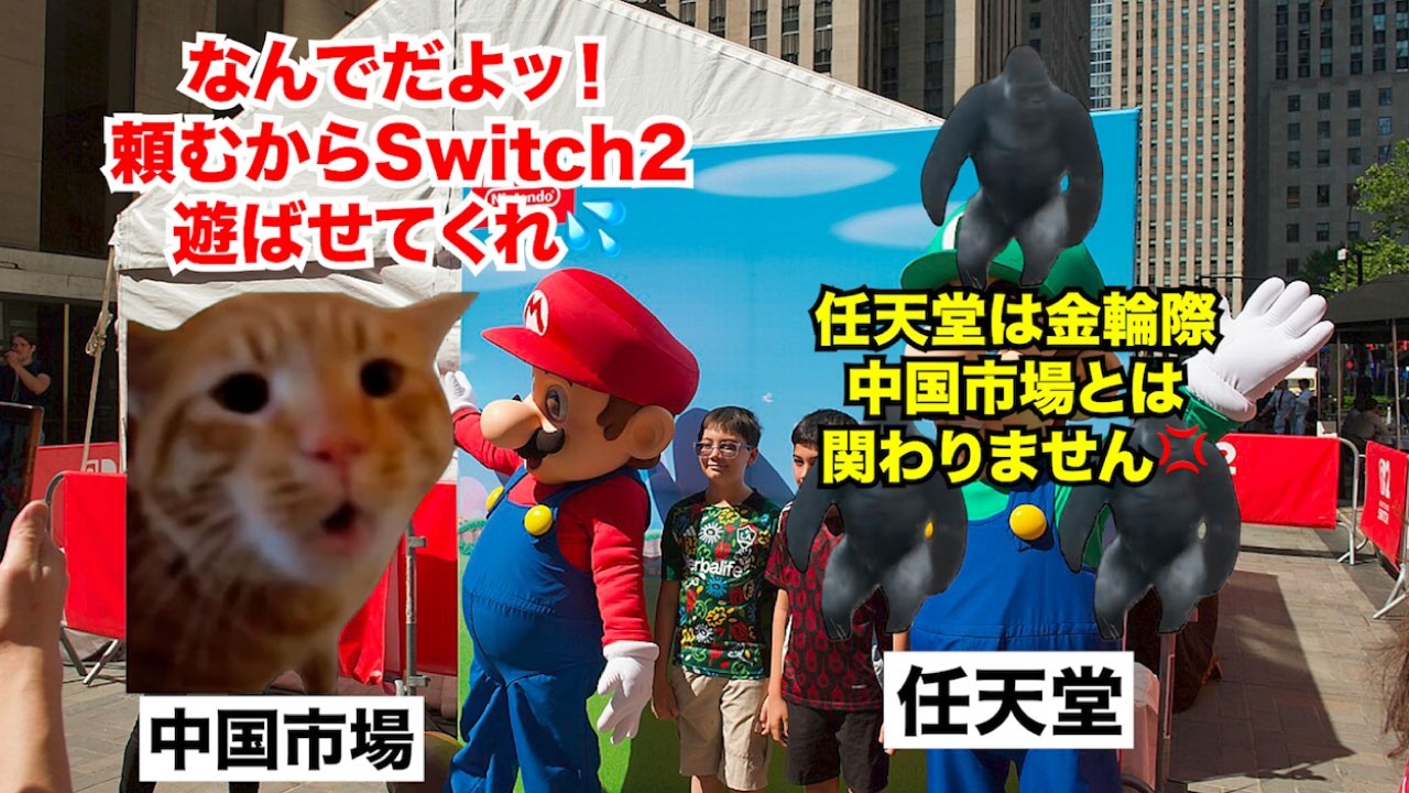 【Switch2 中国】中国市場から完全撤退！？任天堂がNintendo Switch 2を中国で売らない理由 #猫マニ #猫ミーム