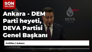 Ankara - Dem Parti Heyeti, Deva Partisi Genel Başkanı Babacanı Ziyaret Etti