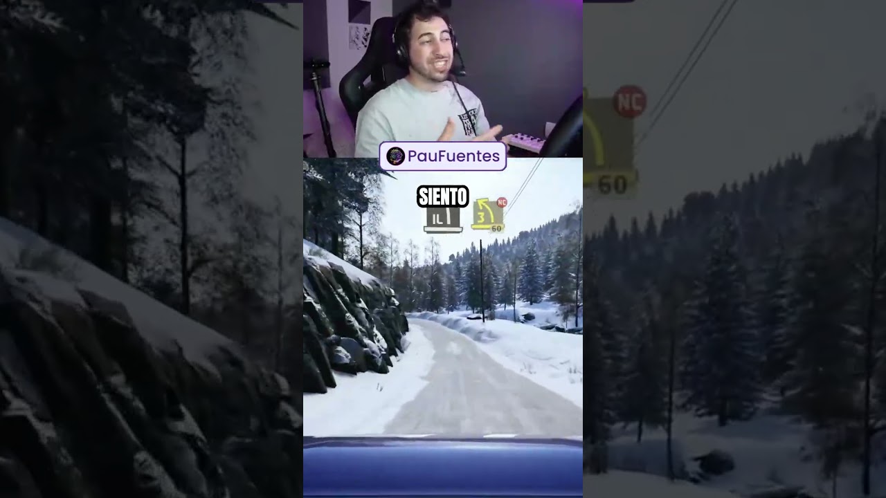 Conducir en nieve es otro rollo 🚘 #easportswrc #wrc #rally #coches #shortvideo #shorts