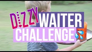 EXTREME DIZZY WAITER CHALLENGE W\/ OUR COUSIN!!