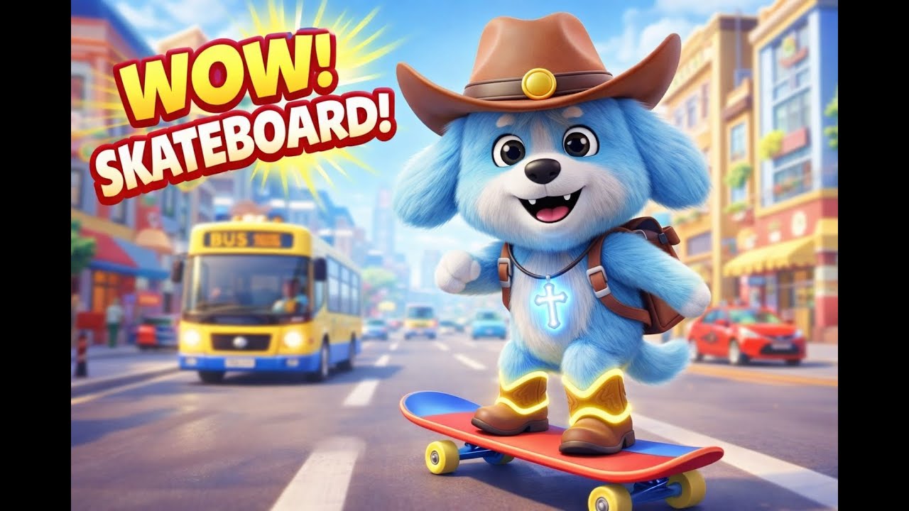 Coro’s Fun City Adventure | Bus Ride, Supermarket & Skateboard 🛹 | 3D Cartoon