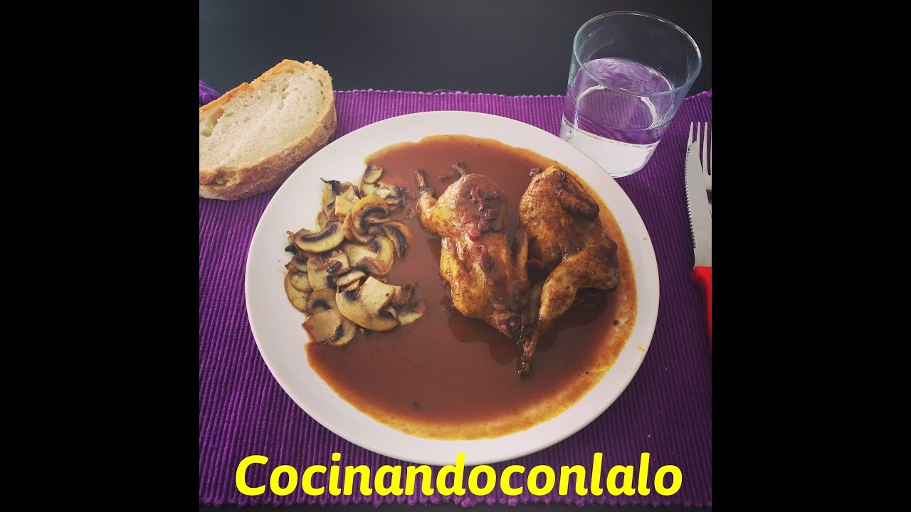 como hacer Codornices al vino tinto