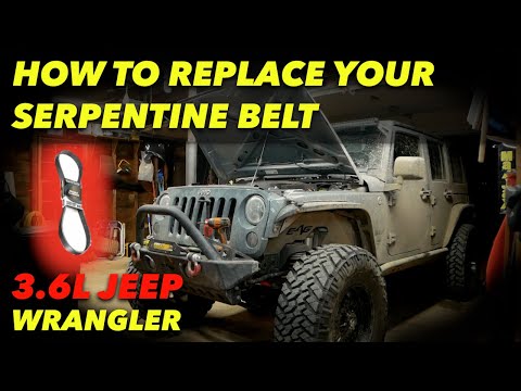 HOW TO REPLACE A SERPENTINE BELT // JEEP WRANGLER HOW TO REPLACE A SERPENTINE BELT // JEEP WRANGLER