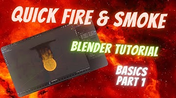 Adding Fire & Smoke Easily  | Blender Tutorial |  Basics Part 1