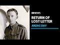 Lost WWII letter found inside rare book and returned to family | ABC News
