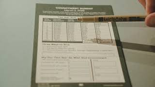 How to Fill Out the Go With God Commitment Card