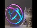 My cat seeing AI neon lighting for the first time 🤔🐱