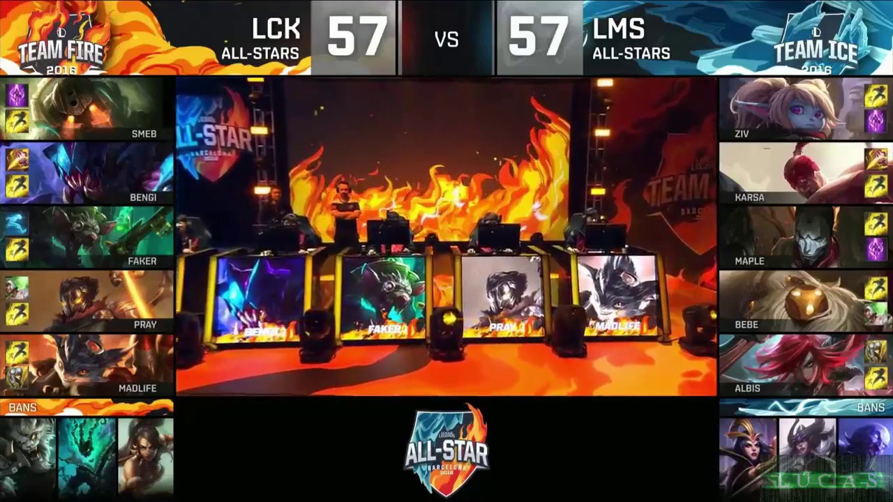 2016 All-Stars Day 1 - LCK vs LMS - Korea vs Taiwan Highlights