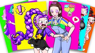 LILY LOVEBRAIDS MEET GRACIE GREEN IN REAL LIFE - Poppy Playtime 5 | Sticker Book DIY