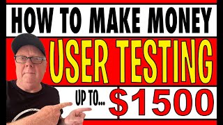 How To Make Money User Testing | Make Money Testing Websites