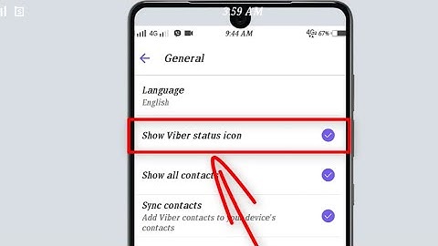 How to Turn Off The Viber Status Icon