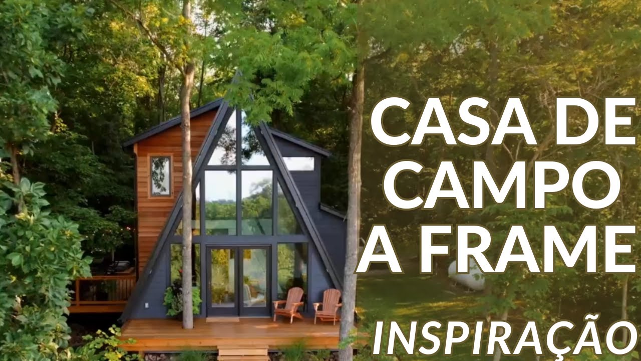 Linda Casa Cabana A-Frame !! Venha conhecer esse projeto maravilhoso literalmente entre as árvores!!