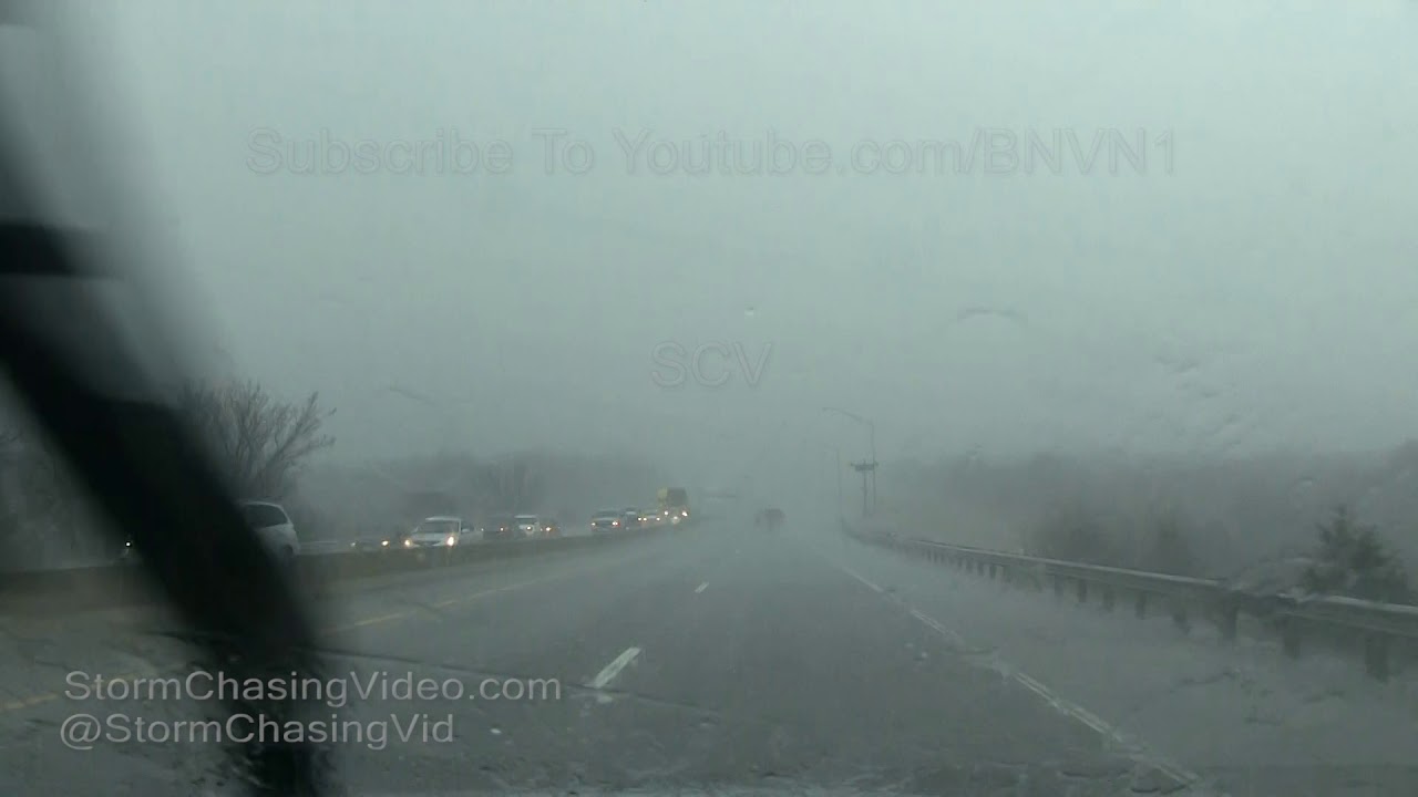 Hail storm pounds drivers in Luther, OK - 3/23/2019