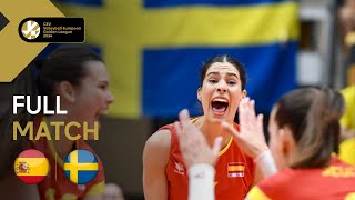 LIVE | Spain vs. Sweden - CEV Volleyball European Golden League 2024