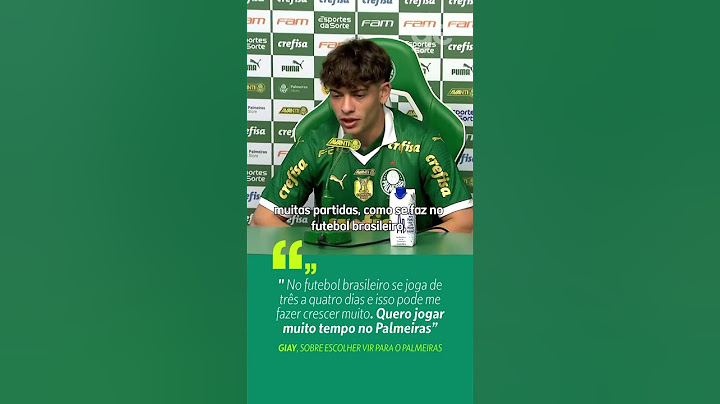 👏🔥 GIAY EXPLICA O QUE ESCOLHEU O PALMEIRAS