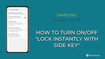 How to Turn On/Off "Lock instantly with Side key" - Samsung [Android 11 - One UI 3]