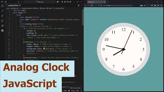 Analog Clock. JavaScript.