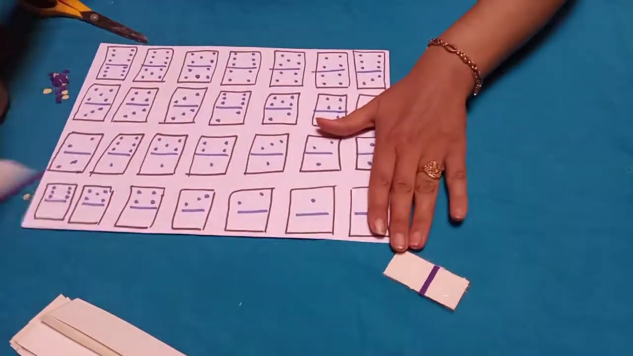 How to make cardboardكيفية صنع dominoes for kidsدومينو بالكرتون للاطفال