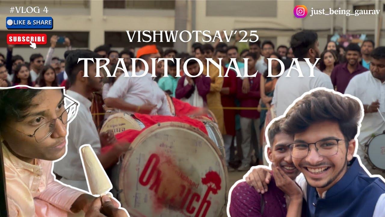 Traditional Day at VIT 😎 VISHWOTSAV DAY 2 | VLOG 4