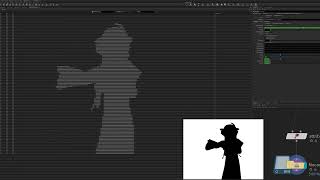 Bad Apple but it's played on the Houdini geometry spreadsheet