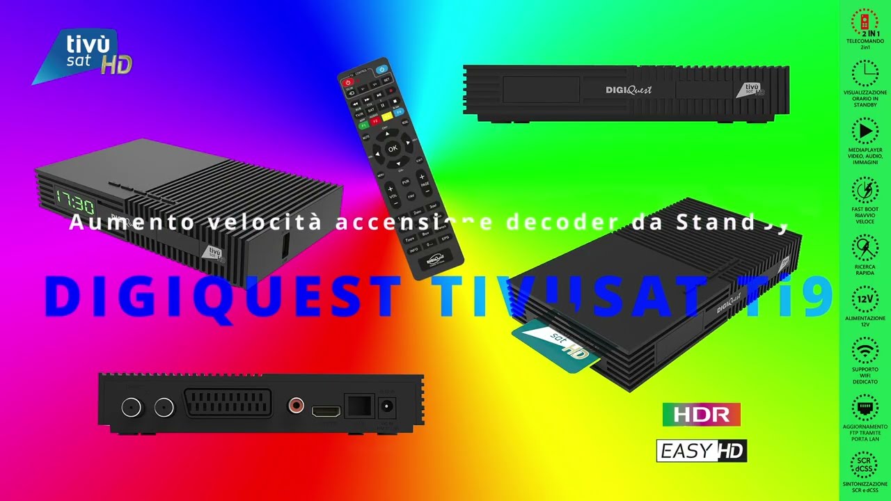 TiVuSat Digiquest Ti9 accensione veloce