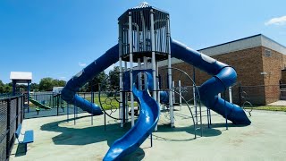 Giant Tube Slides Playground / Kids Playground with Climbing Tower and Huge Slides