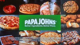 Papa Johns pizza NEWEST TV commercial🍕