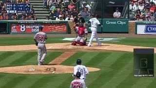 BOS@DET: Porcello fans V-Mart for his 1,000th K