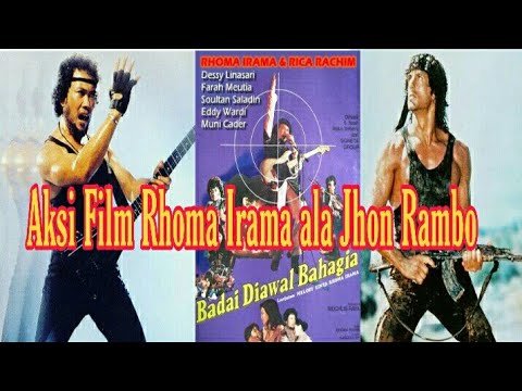 Aksi Rhoma Irama Ala Jhon Rambo - Alur Cerita Film Badai Diawal Bahagia
