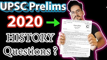 Questions from History UPSC prelims 2020| UPSC prelims 2020 analysis| PR Publication