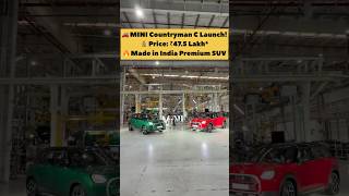 Mini Countryman C launched at 47.5lac 😱 #automobile #relatable %•#minicountryman #carsupdate #cars