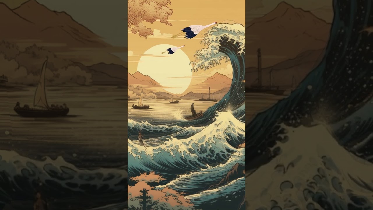 【DC】Ukiyo e retro waves Mount Fuji