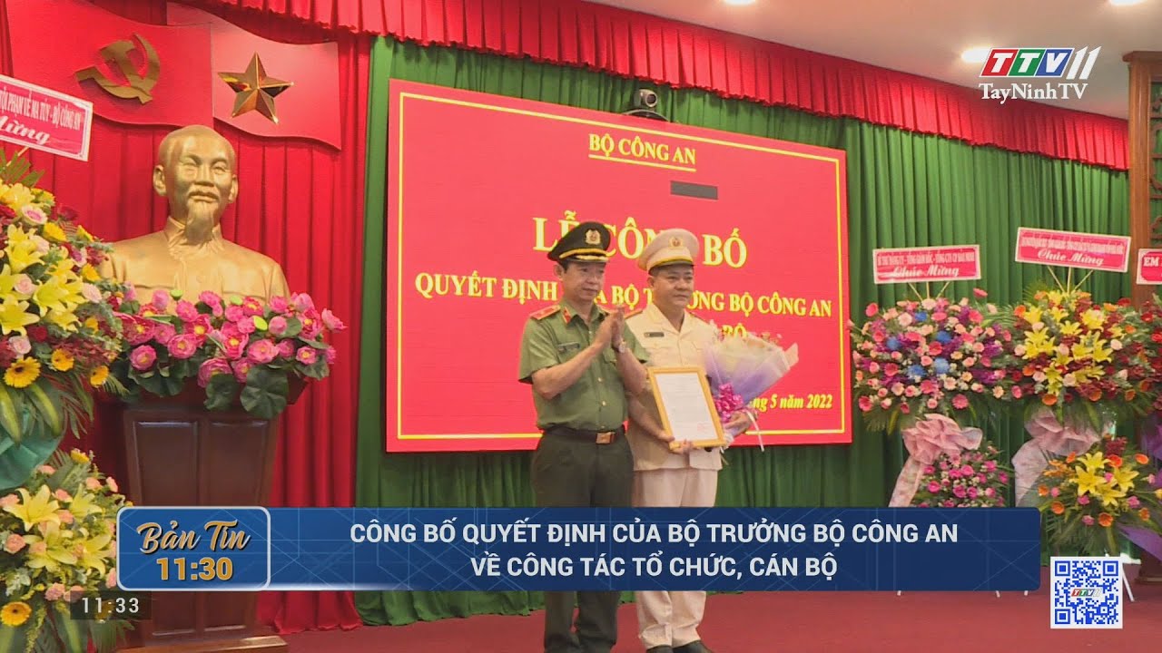 Công bố quyết định của Bộ trưởng Bộ Công an về công... - youtube